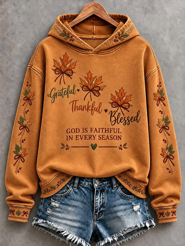 Women's Thanksgiving Faith Casual Sweatshirt